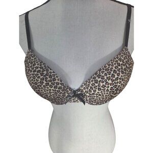 Leopard Print Push-Up Bra 36B*By Just Be*Adj Straps*NWOT*Halloween*Sissy*Cosplay